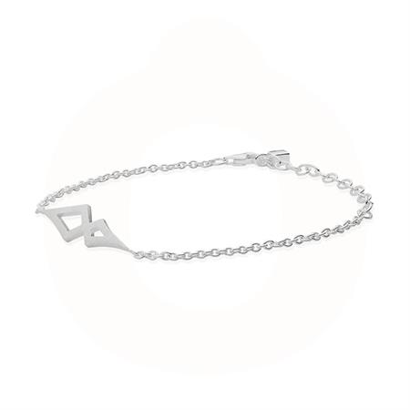 Wille Jewellery - Direction armbånd i matteret sølv DB151-SL